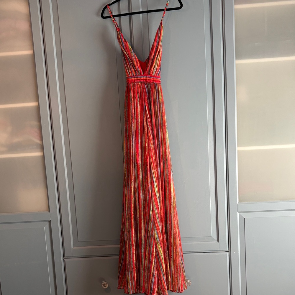 Luxxel Vibrant Striped Maxi Dress